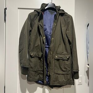 Tommy Hilfiger Olive Green Hooded Field Jacket